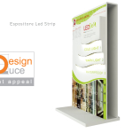 Progetto espositore da banco per led strip